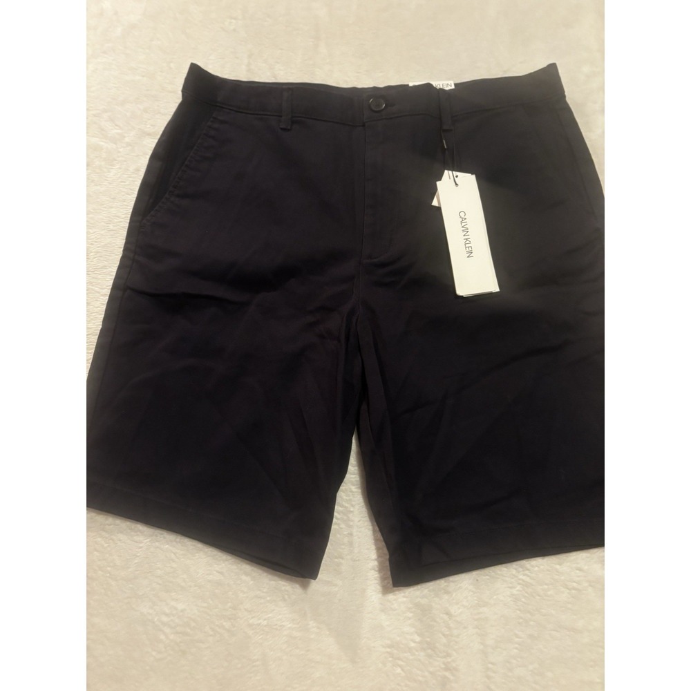 NEW Calvin Klein Shortsâ Men's 32 Golf Chino Sky Captain Blue Stretch Casual